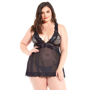 19005- Women's Plus Size Racerback Babydoll